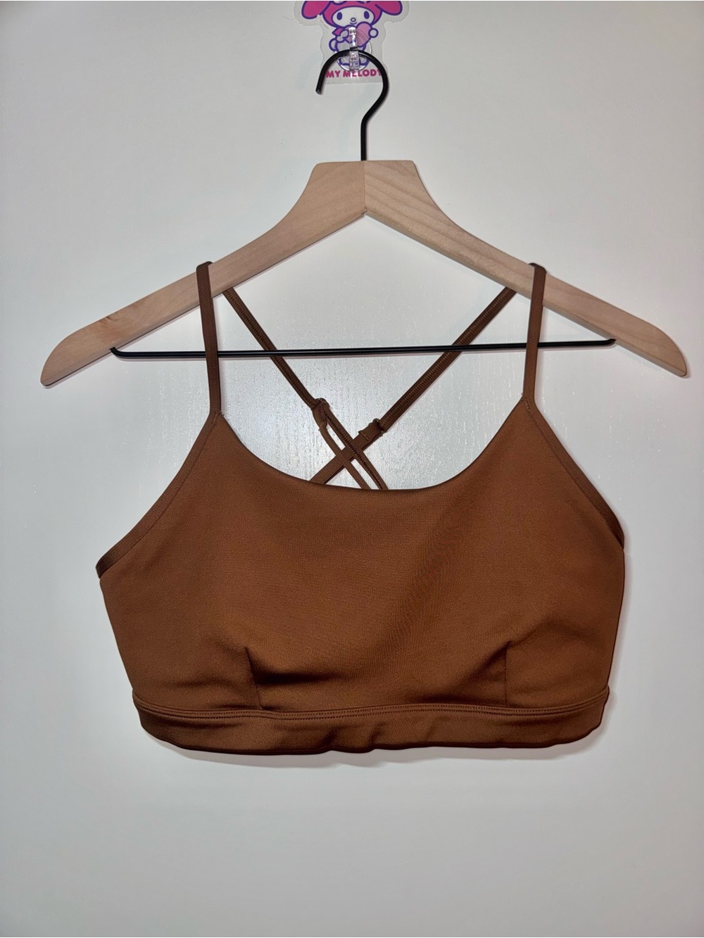 Alo Airlift Intrigue Sports Bra Sun Kissed Brown Women Size Large
